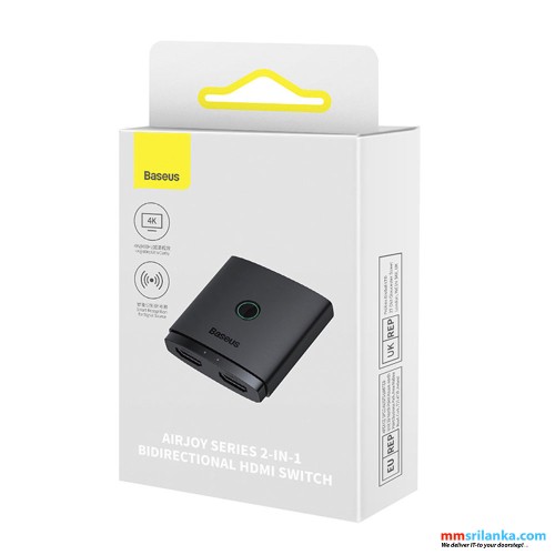 Baseus AirJoy Series 2-in-1 Bidirectional HDMI Switch Cluster Black 